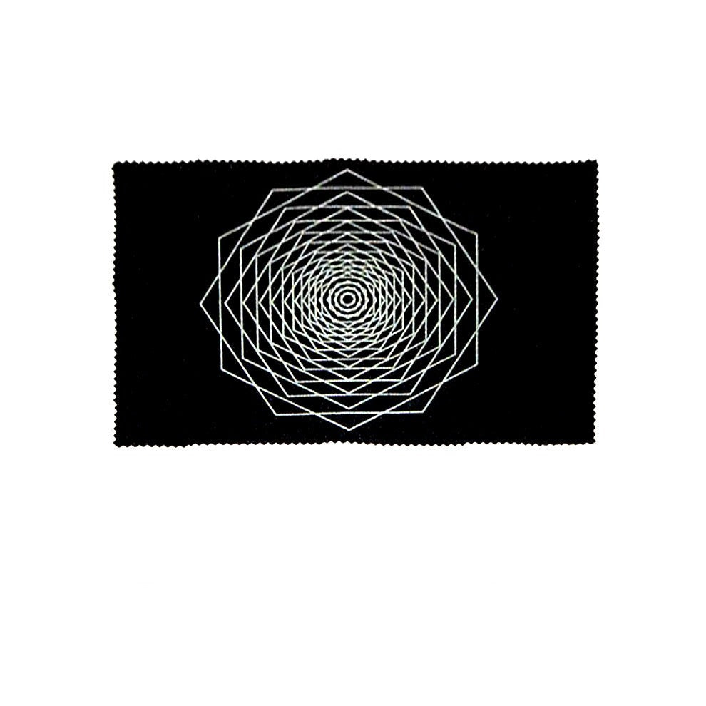 Sacred geometry mat with dodecahedron fractal design for dowsing, divination practice, and pendulum readings.