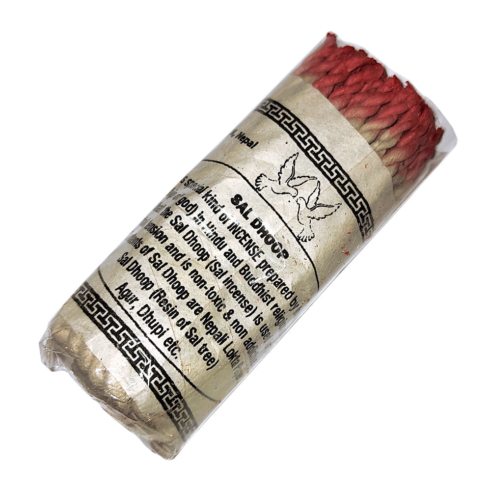 Sal Dhoop Tibetan Rope Incense bundle for meditation, purification rituals, and home fragrance.