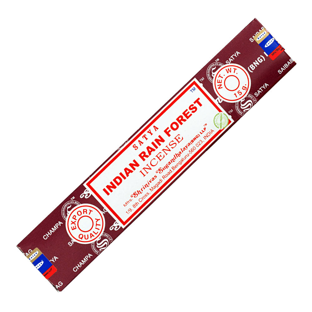 Satya Indian Rain Forest Incense Sticks with pine and rosemary