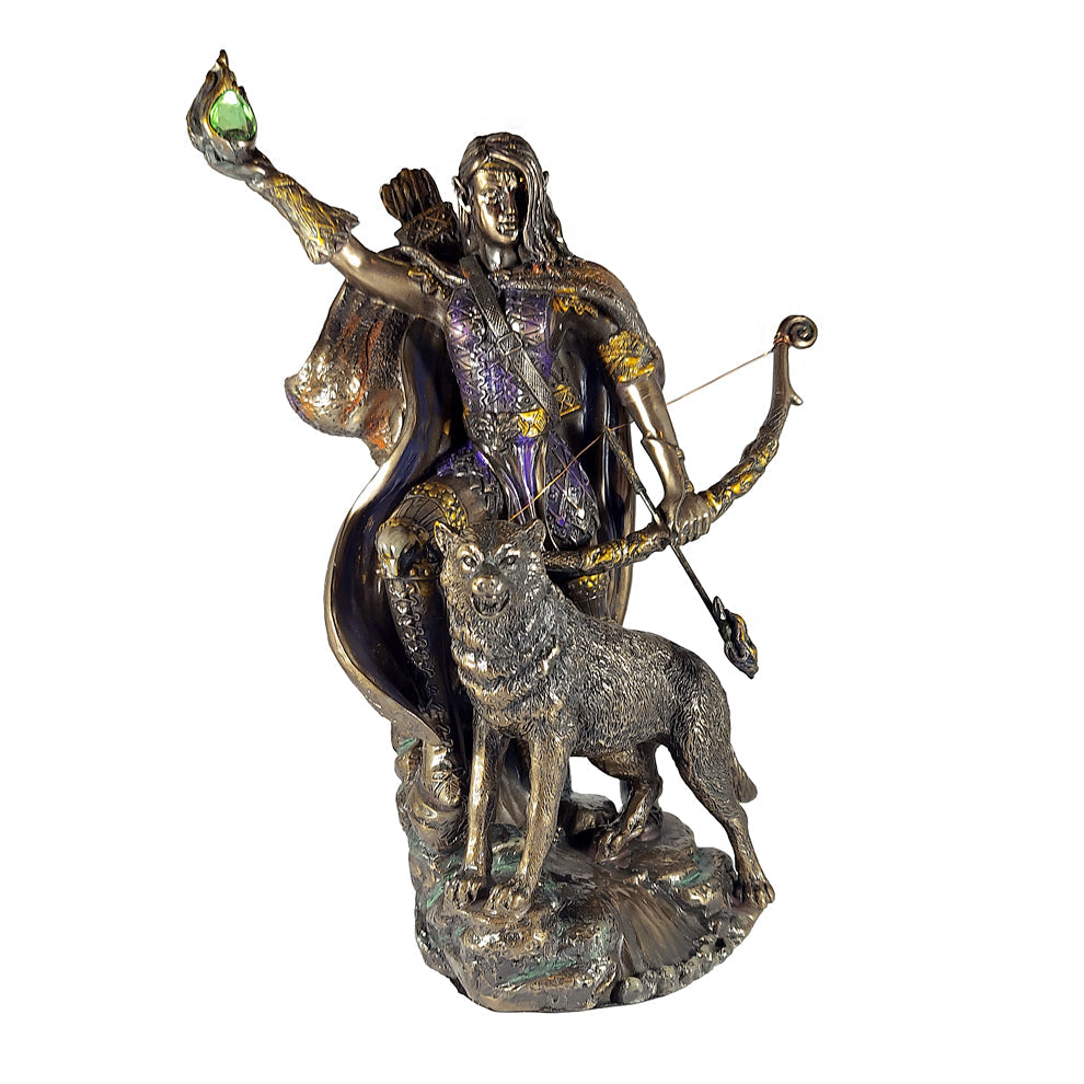 Skadi Goddess of Winter statue figurine for Norse mythology decor, altar display, and seasonal spiritual use.