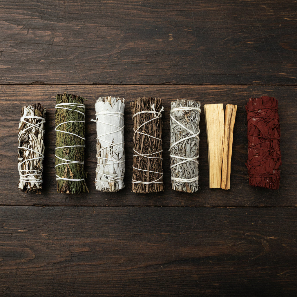 Smudging Sampler Pack, 7 herb smudge sticks
