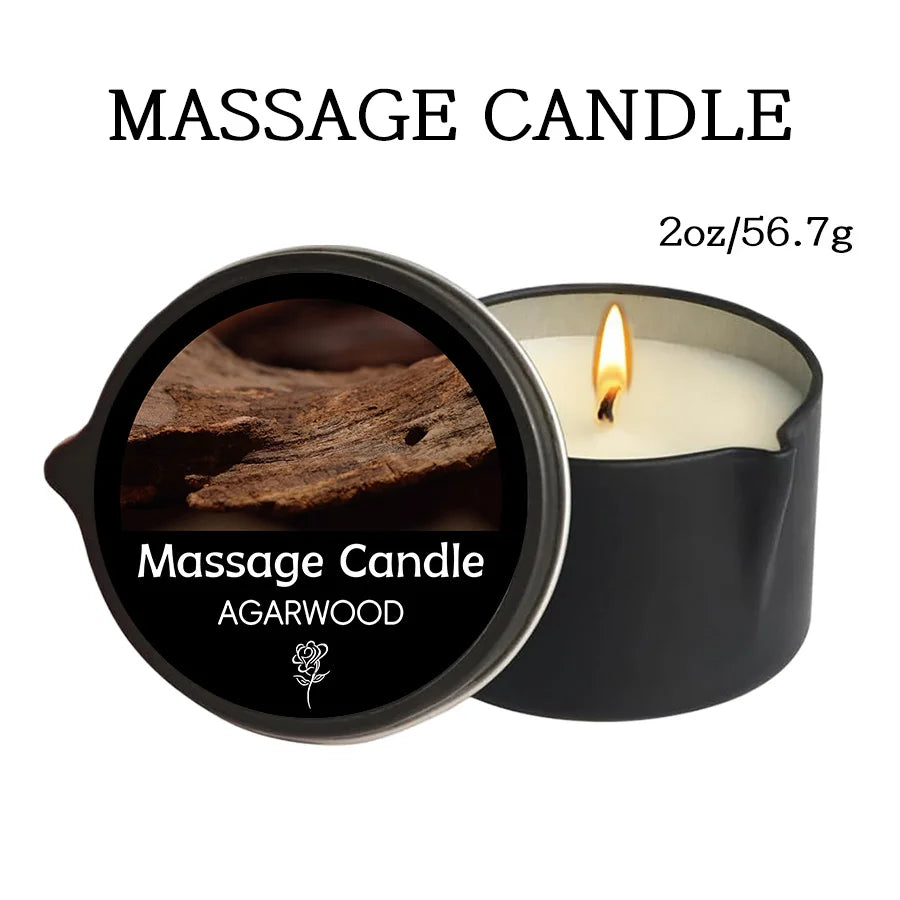 Stress Relief Aromatherapy Massage Candle scented candle for calming massage, relaxation, and wellness use.