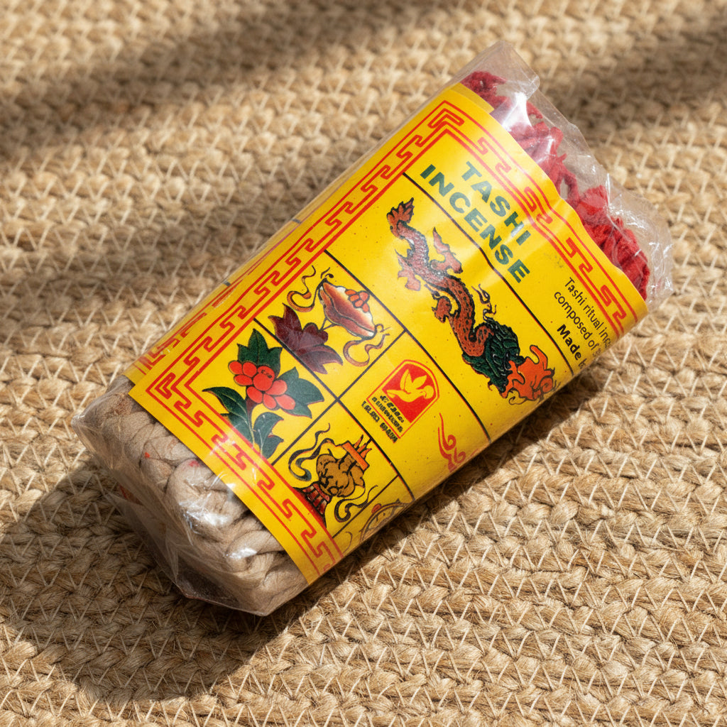 Tashi Rope Incense 45 ropes for meditation, blessing rituals, and daily Tibetan practice.