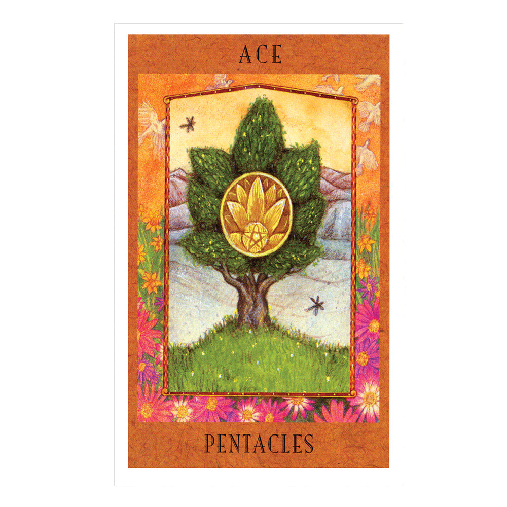 The Goddess Tarot deck sample card, set F