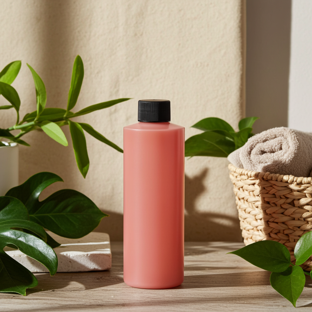 Tobacco Vanilla scented body oil bottle for skin nourishment, light fragrance layering, and daily moisturizing.