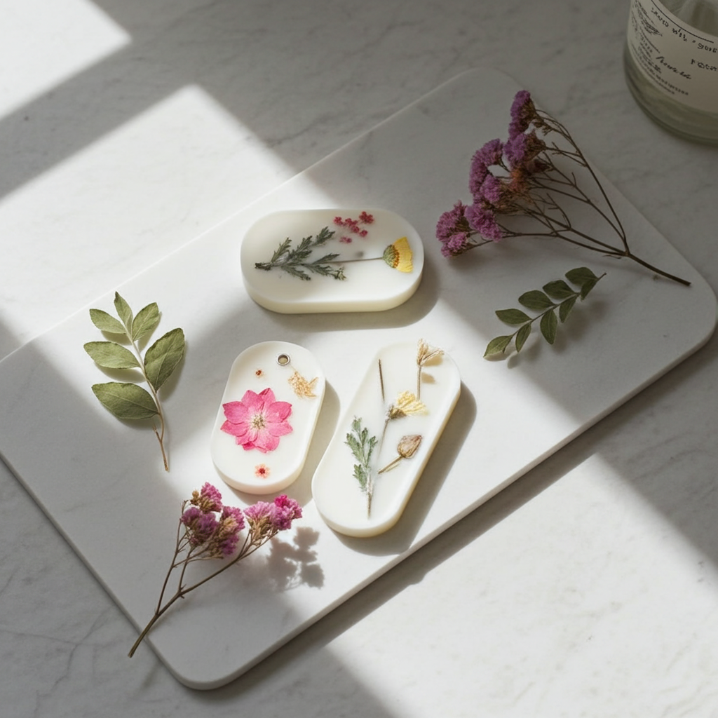 TooGet 9-bag dried flowers and herbs set with mixed dried floral pieces for resin jewelry making, pressed flower art, and creative projects.