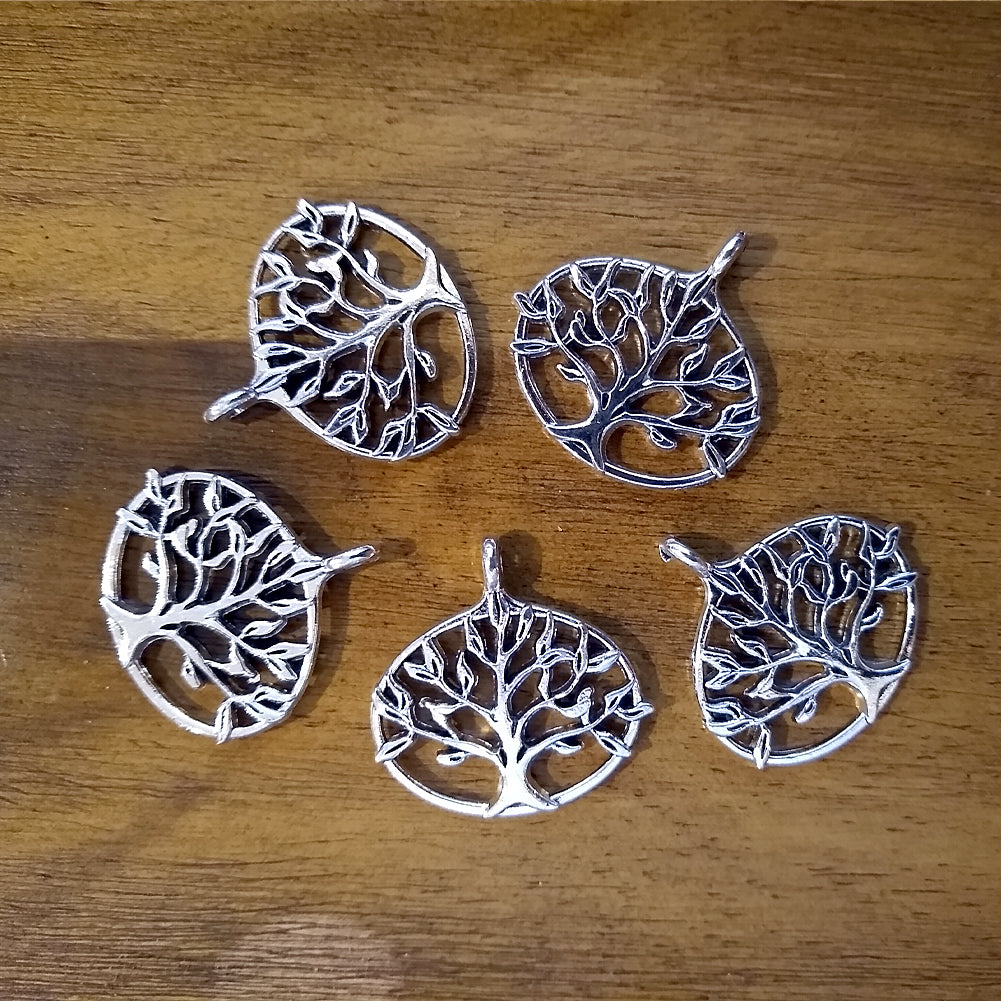 Tree of Life Charm, large size, pendant for jewelry making and altar decoration