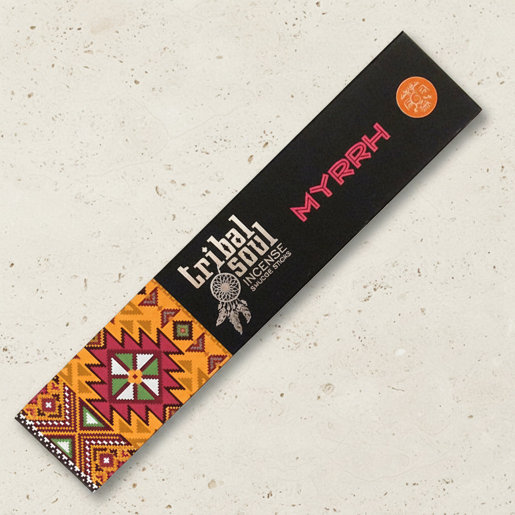Tribal Soul Myrrh Incense Sticks - warm spicy balsamic resin aroma