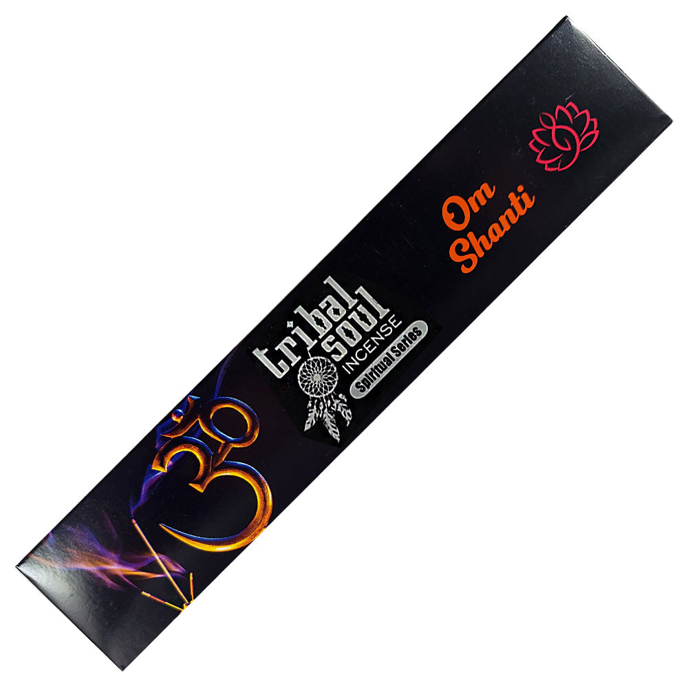 Tribal Soul Om Shanti Incense Sticks with ceramic holder - Spiritual Series