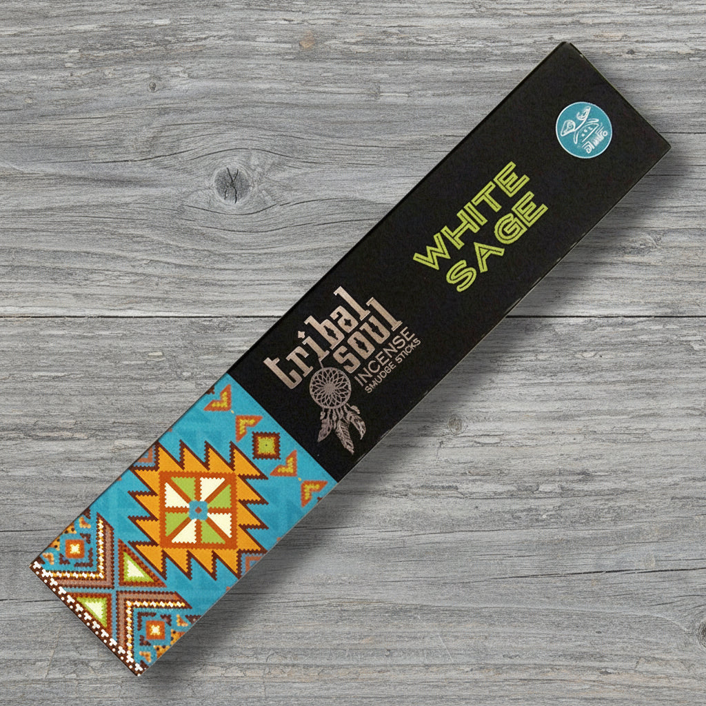 Tribal Soul White Sage Incense Sticks - clean resinous white sage aroma