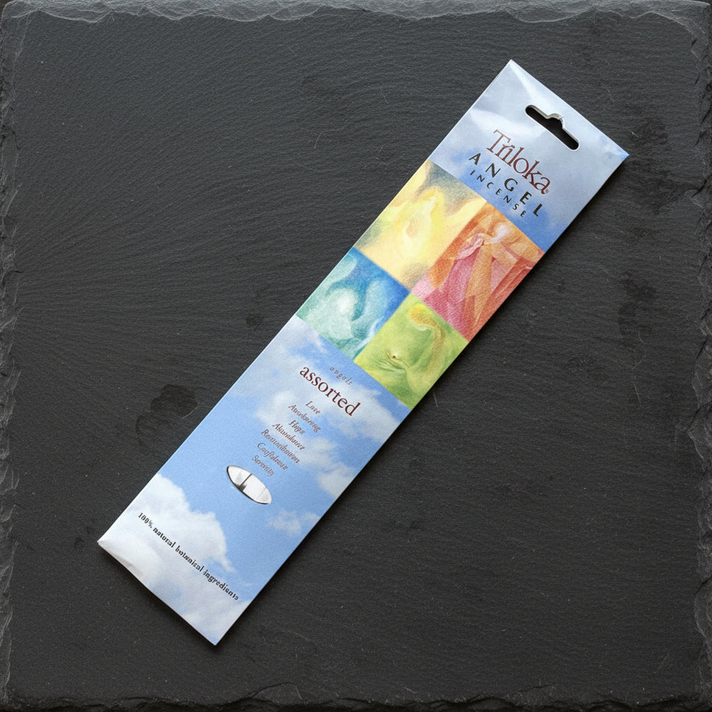 Triloka Angel Incense Assorted Pack for meditation, prayer, and yoga.