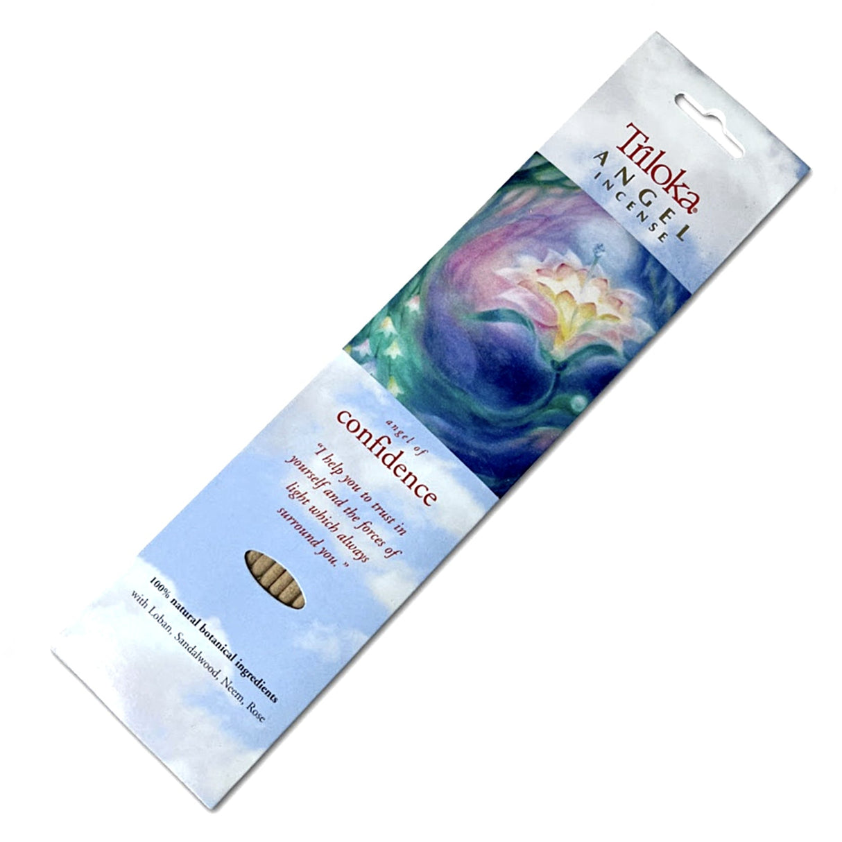 Triloka Angel of Confidence Incense Sticks for meditation, prayer, and relaxation.