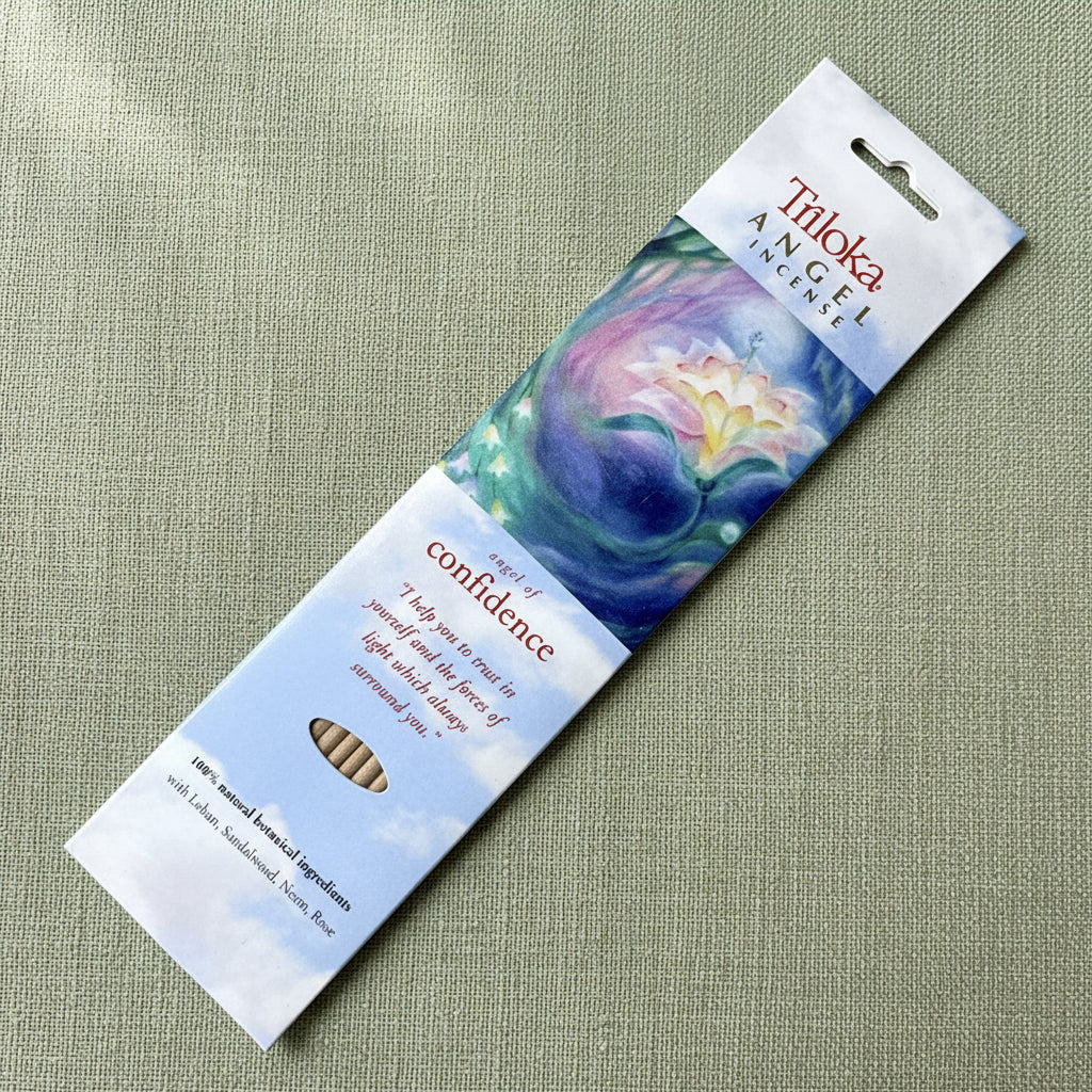 Triloka Angel of Confidence Incense Sticks for meditation, prayer, and relaxation.