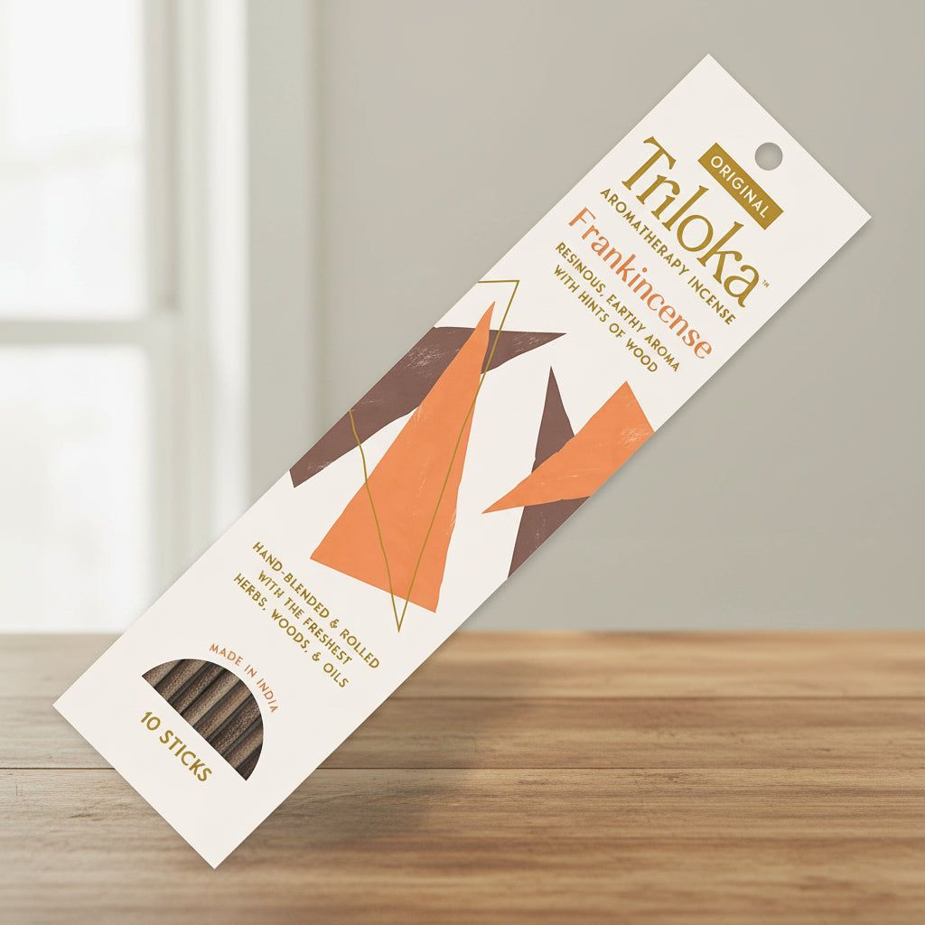 Triloka Frankincense Original Incense Sticks for meditation, relaxation, and spiritual practice.