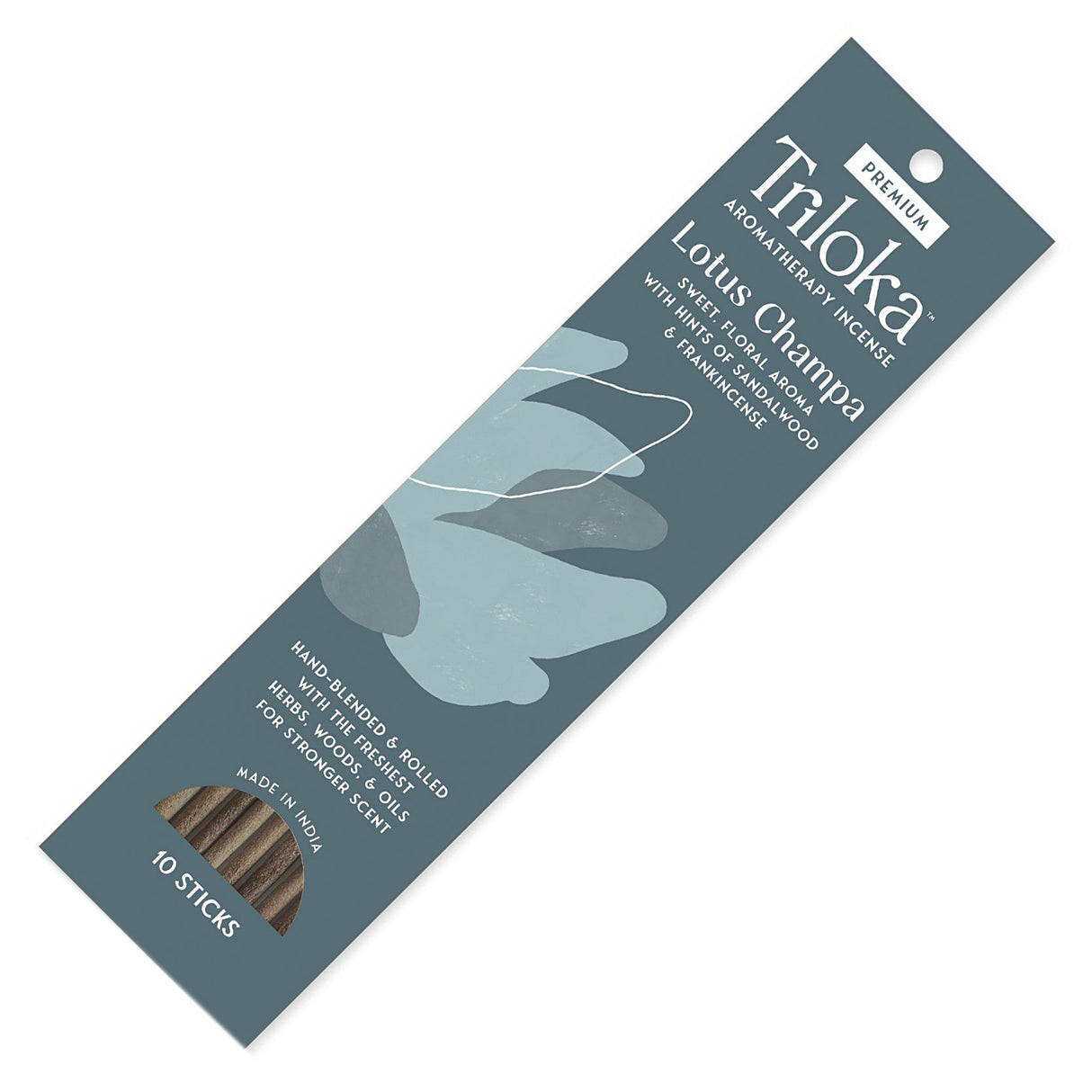 Triloka Lotus Champa Premium Incense Sticks for meditation, relaxation, and home fragrance use.