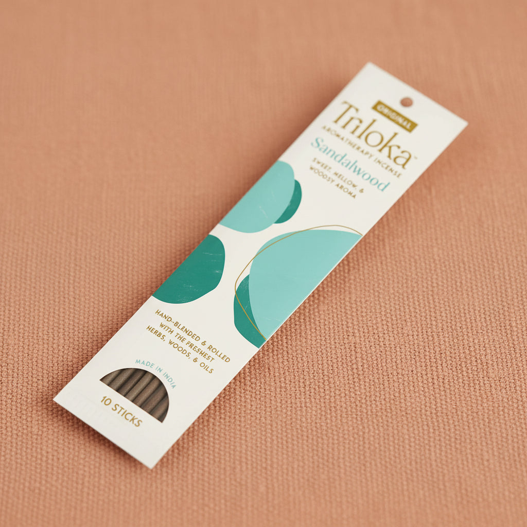 Triloka Sandalwood Original incense sticks for meditation, relaxation, and home fragrance use.