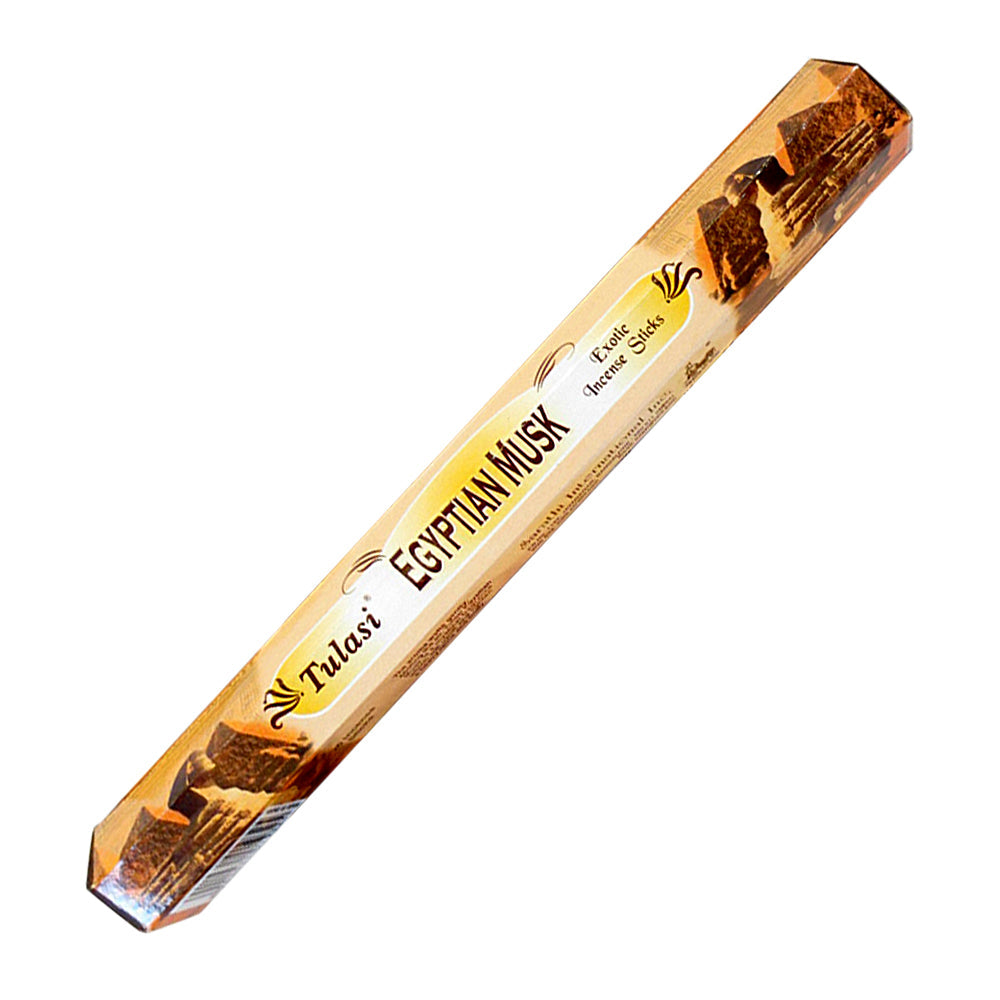 Tulasi Egyptian Musk incense sticks for home fragrance, meditation, and daily relaxation.