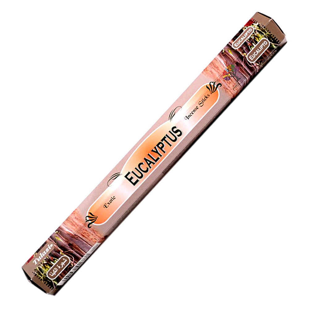Tulasi Eucalyptus incense sticks pack for meditation, home fragrance, and calming use.