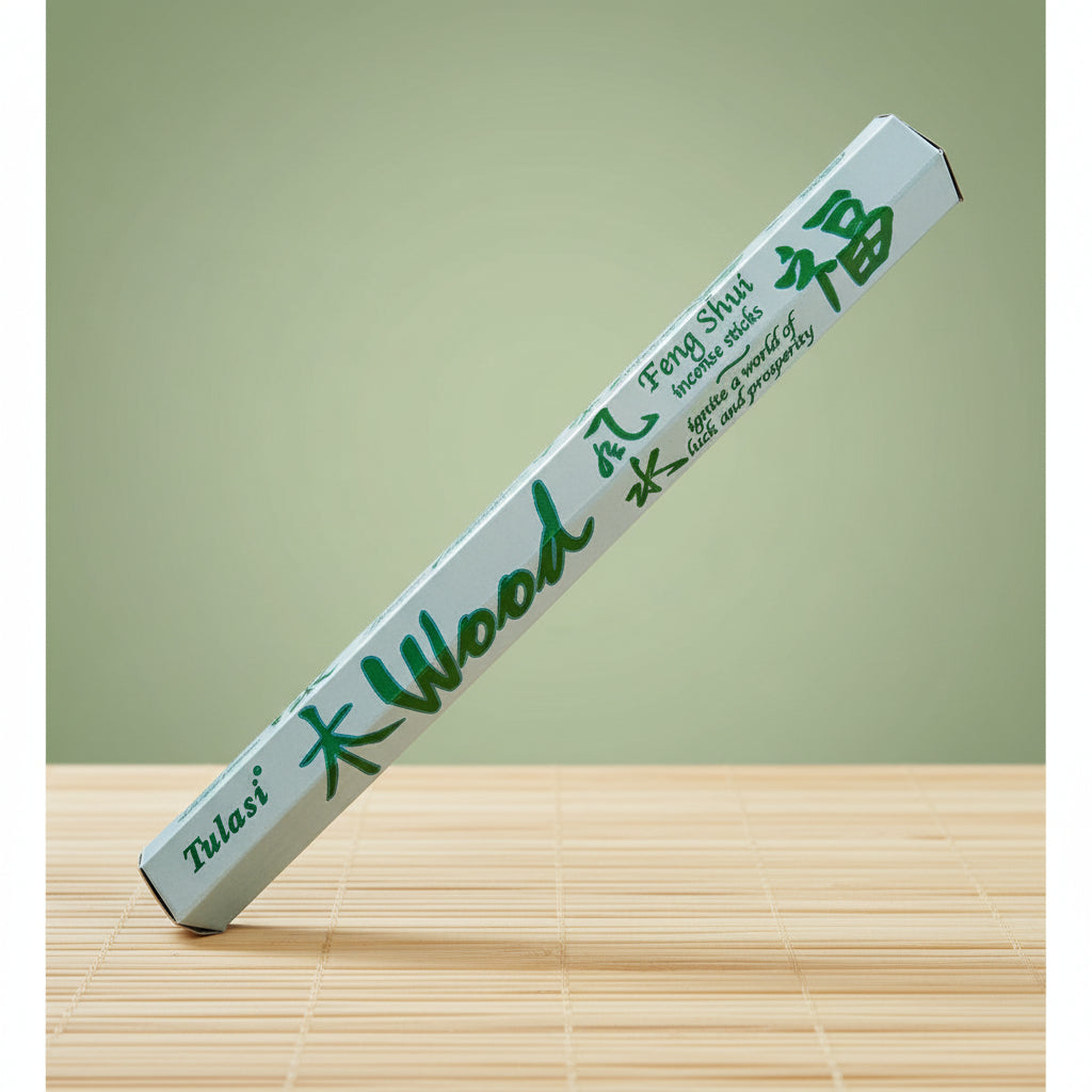 Tulasi Feng Shui Wood incense sticks for home fragrance, meditation, and spiritual cleansing.