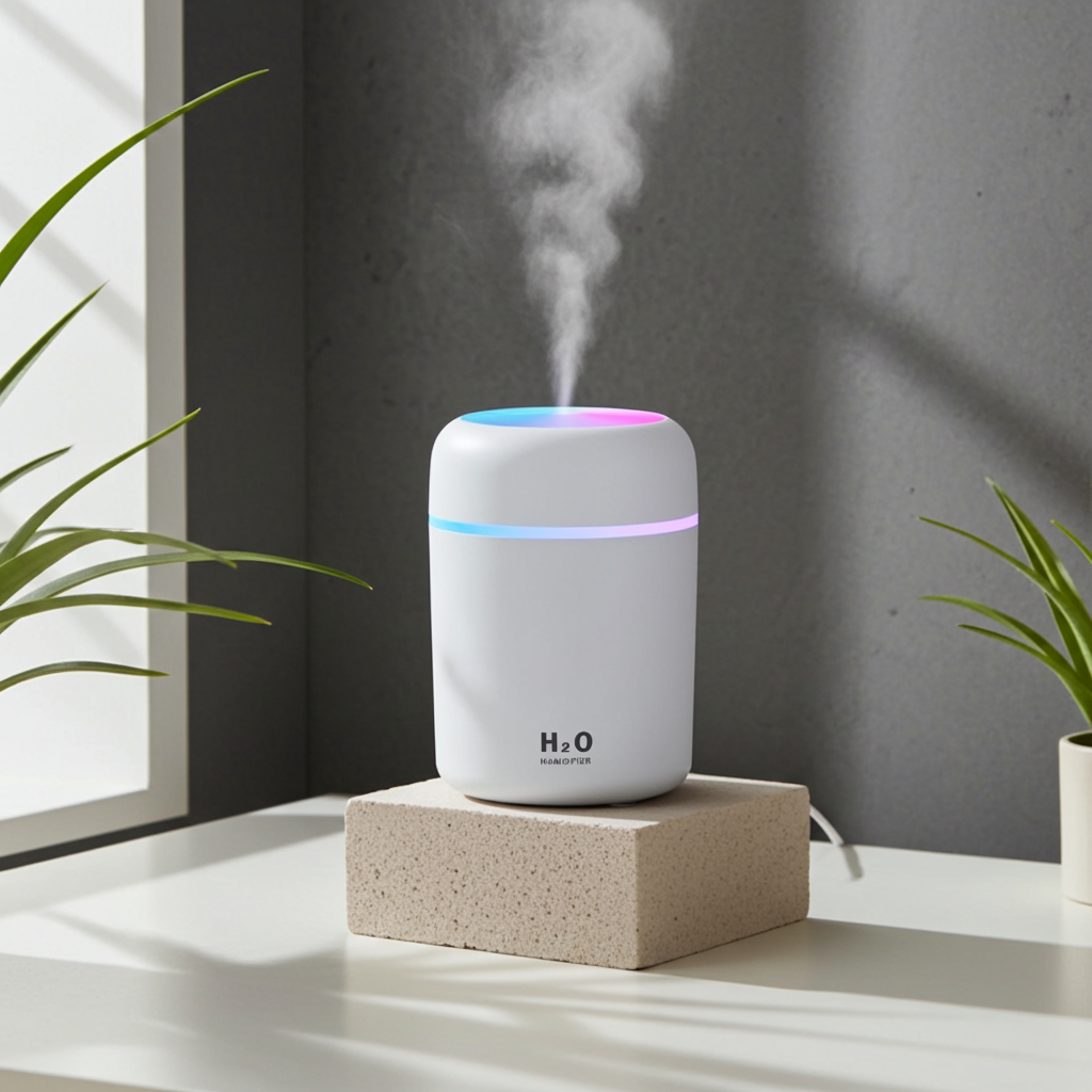 Mini Humidifier USB personal unit for bedroom humidity support, dry air relief, and everyday comfort use.