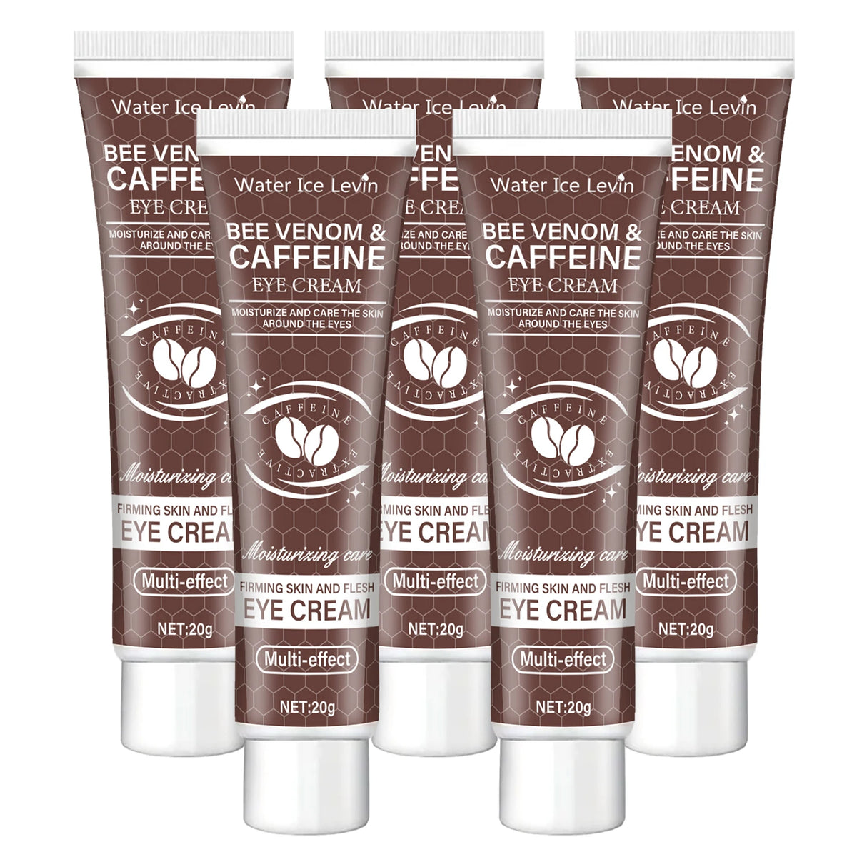 Water Ice Levin powerful caffeine eye cream for dark circles, wrinkle care, and daily anti-aging eye treatment.
