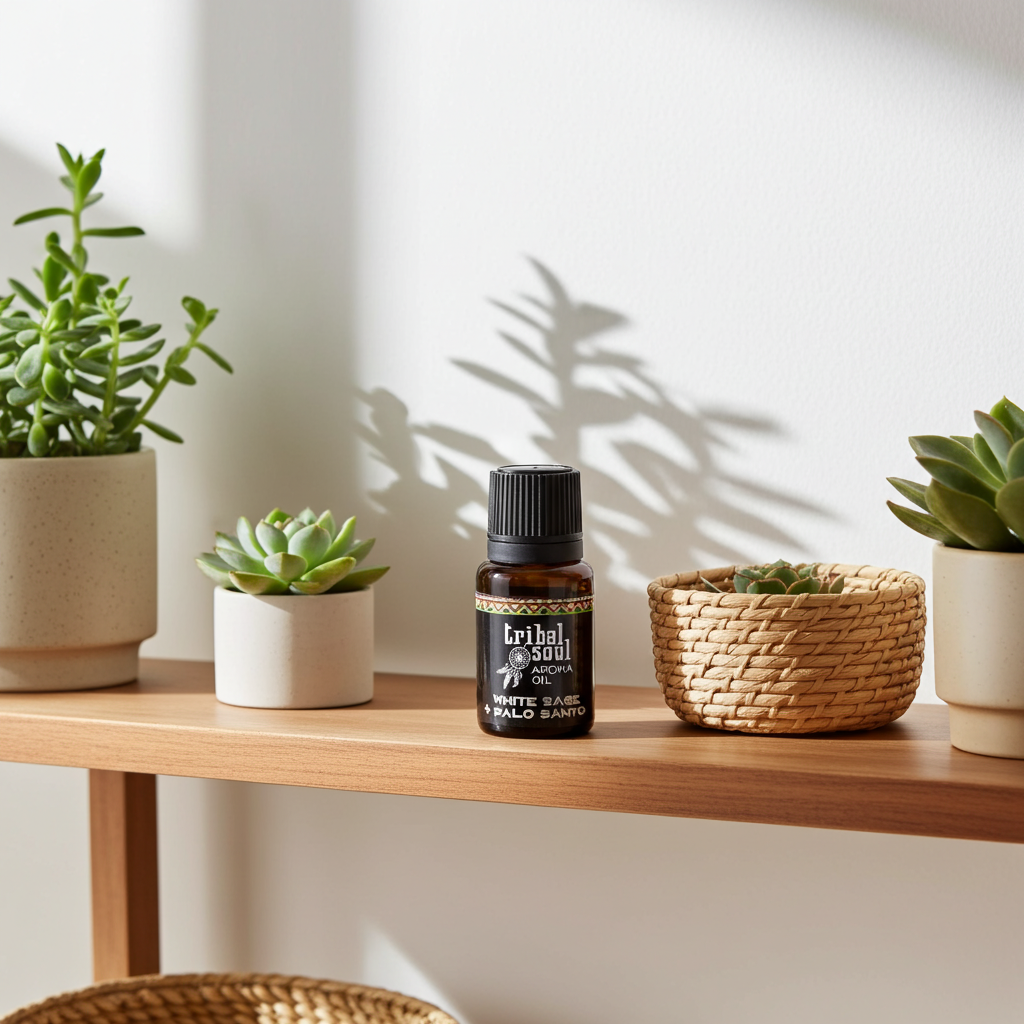 White Sage and Palo Santo Tribal Soul aroma oil presented for fragrance and aromatherapy routines.