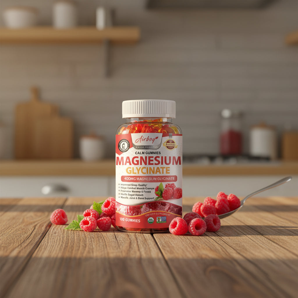 Xemenry Magnesium Glycinate Gummies supplement for sleep support, nerve health, and daily relaxation.