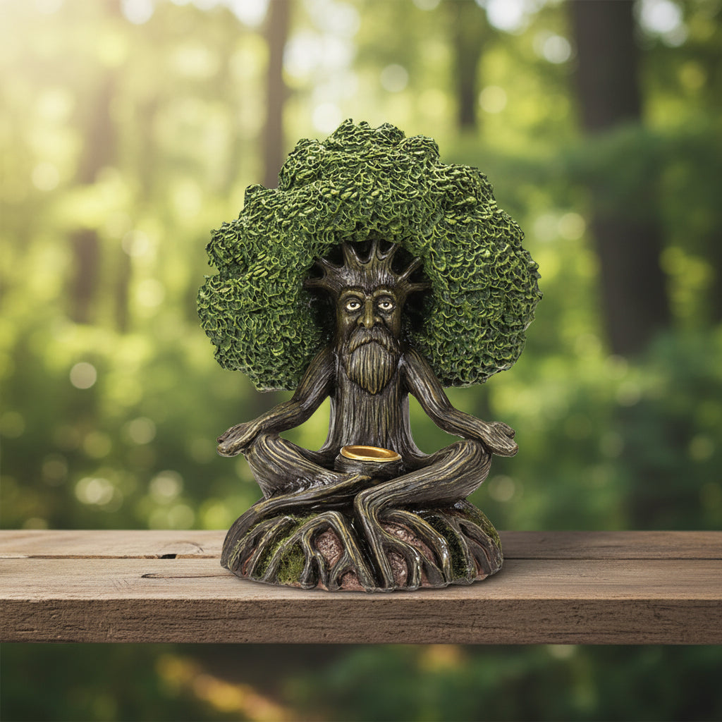 Yoga Tree ENT backflow incense burner for creating a calming atmosphere during meditation, yoga, and relaxation.