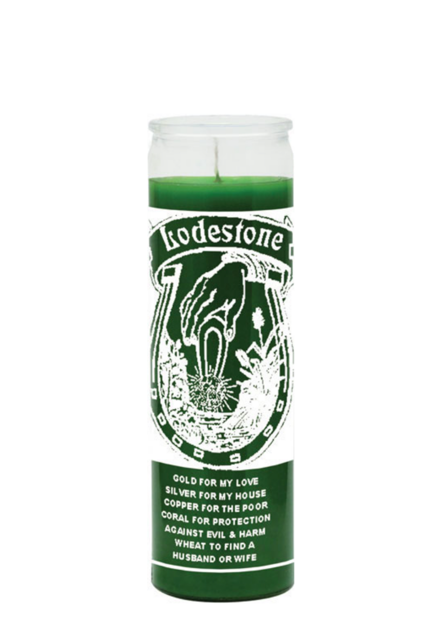 Lodestone (green) 1 color 7 day candle
