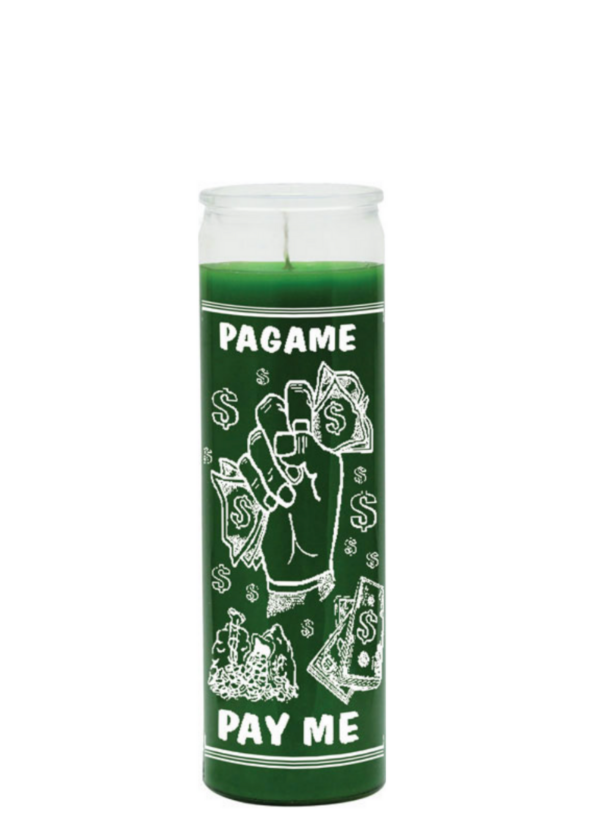 PAY ME (Green) COLOR 7 DAY CANDLE