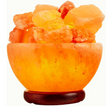 Himalayan Salt Lamp Bowl with Natural Crystal Chunks
