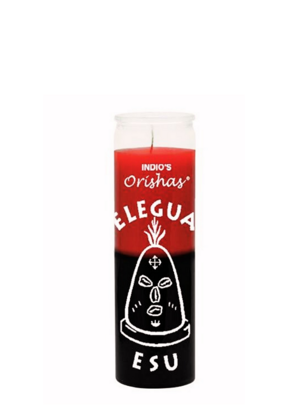 ELEGUA-ORISHAS Red / Black  7 DAY CANDLE