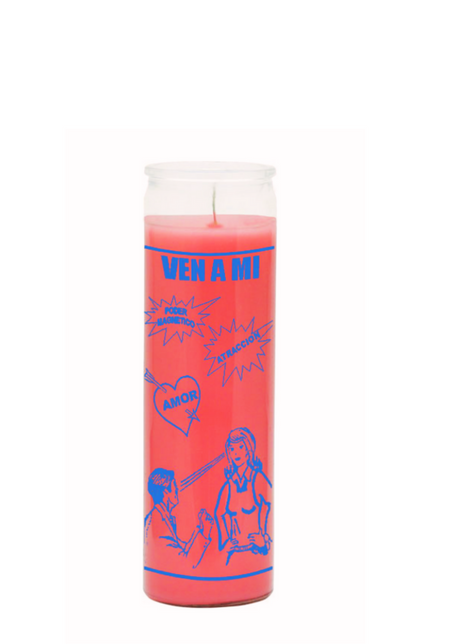 VEN A MI-COME TO ME (Pink) 7 DAY CANDLE
