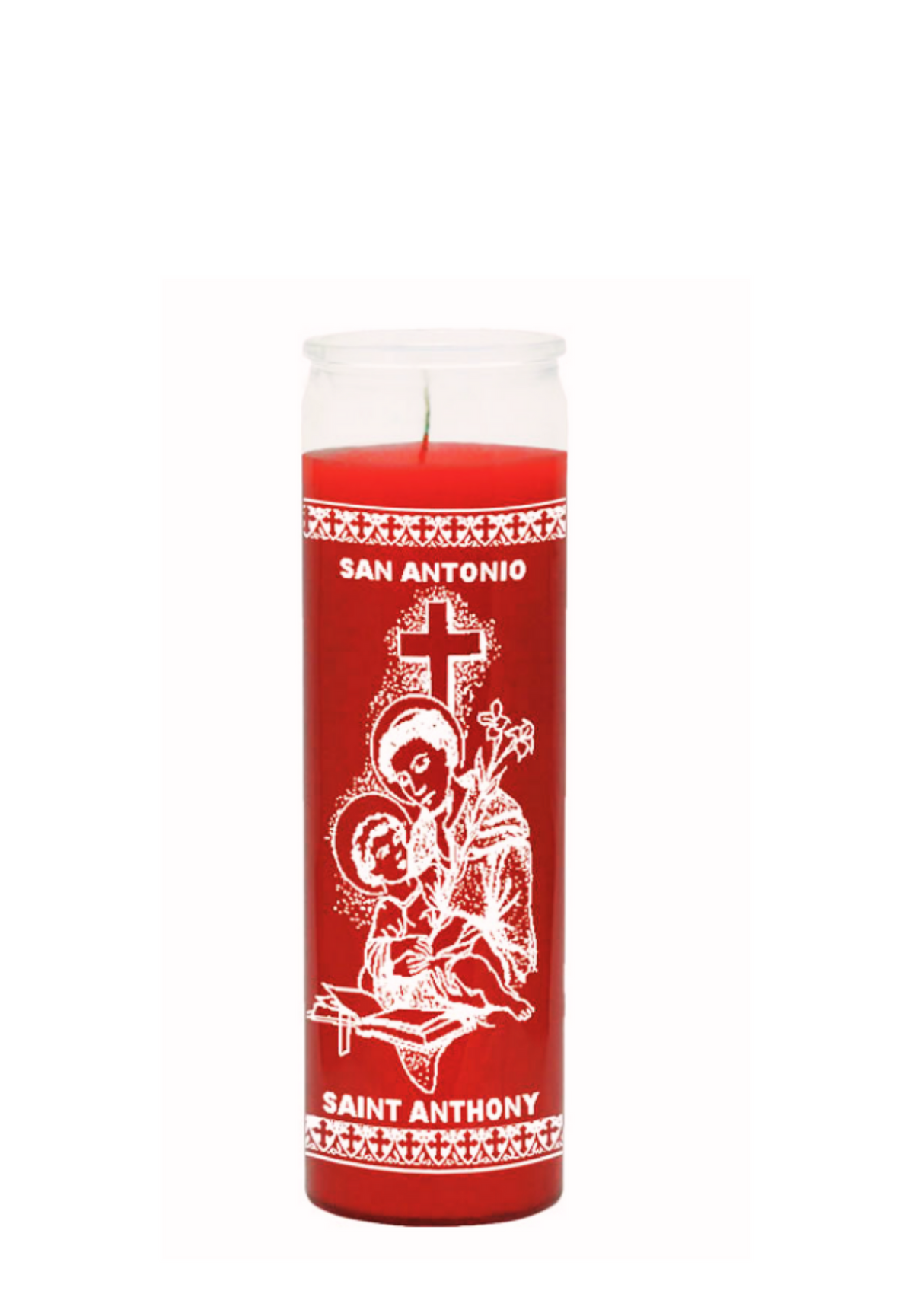 SAINT ANTHONY (Red) 1 COLOR 7 DAY CANDLE
