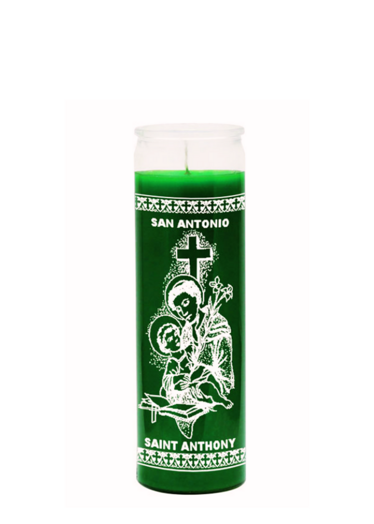 SAINT ANTHONY (Green) 1 COLOR 7 DAY CANDLE