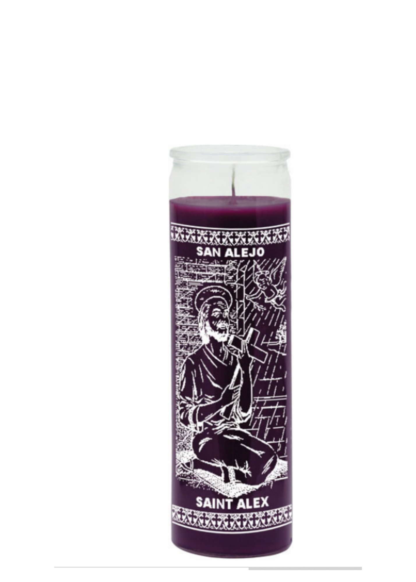 SAINT ALEX (Purple) 1 COLOR 7 DAY CANDLE