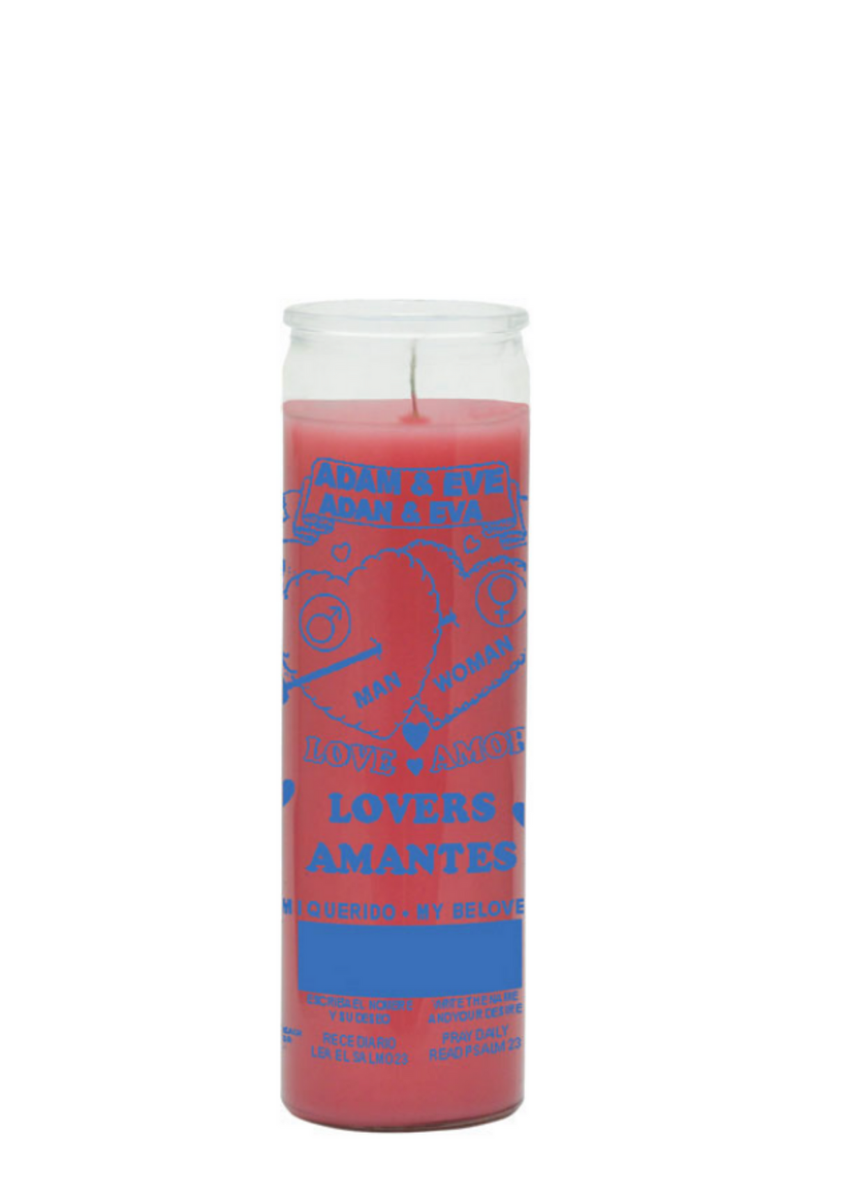 Adam & Eve (Pink) 1 Color 7 Day Candle