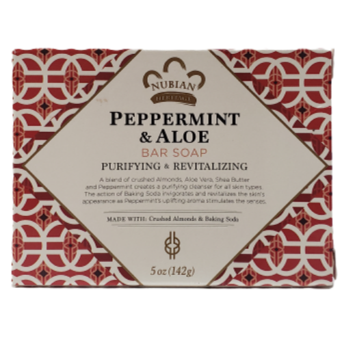 Nubian Peppermint & Aloe Bar Soap