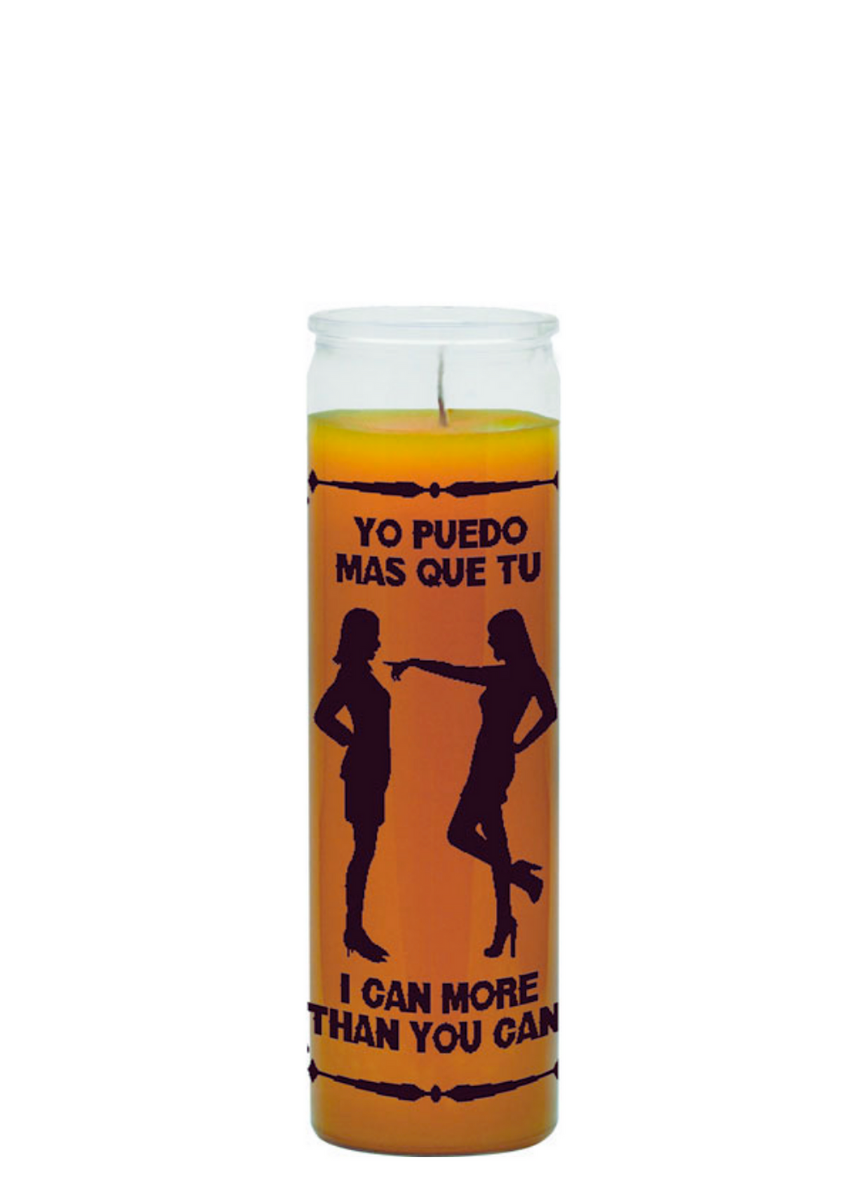 I Can More Than You gold 7 day candle for spiritual work, confidence rituals, and focused intention setting.
