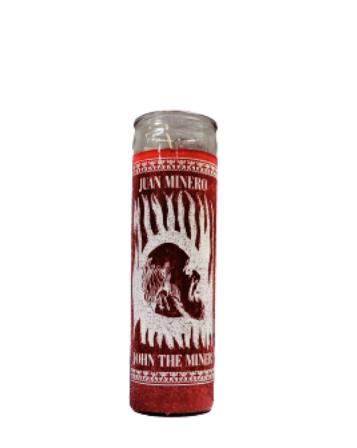 Juan Minero John the Miner candle for spiritual devotion, altar prayer, and ritual practice.