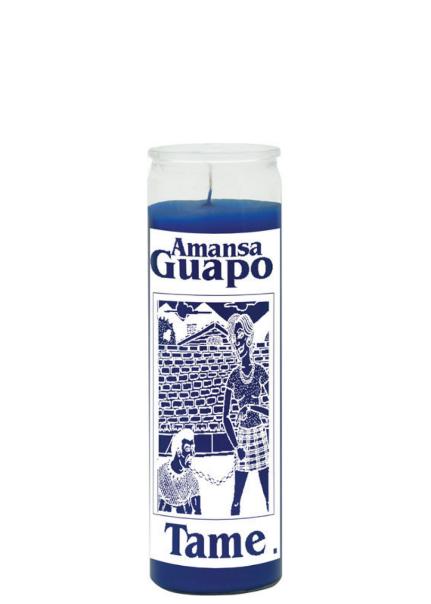 Tame (blue) 1 color 7 day candle