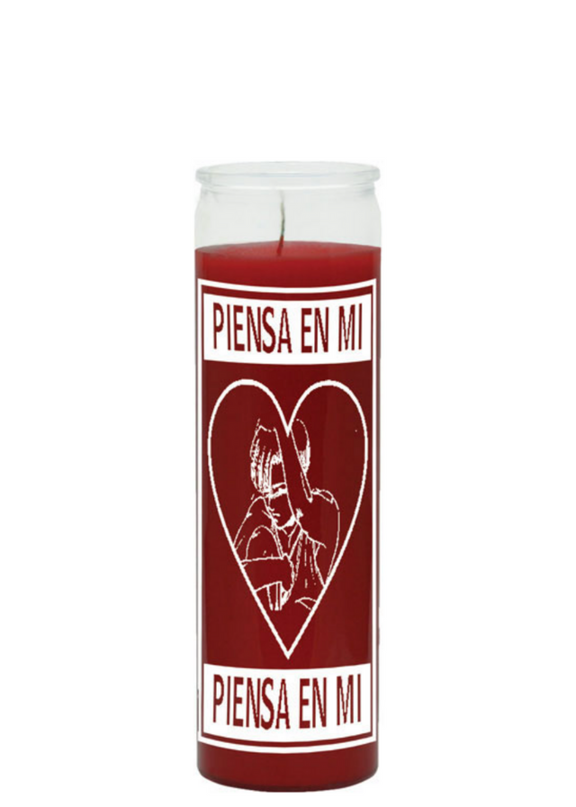 Think of me (red) 1 color 7 day candle
