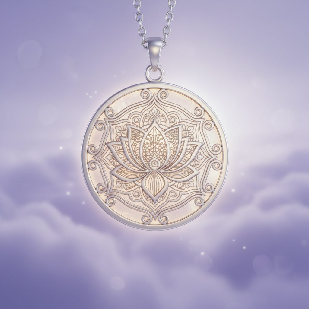 Meditation Pendant collection banner featuring handcrafted jewelry pieces with natural stones and metals, for everyday wear and spiritual adornment.
