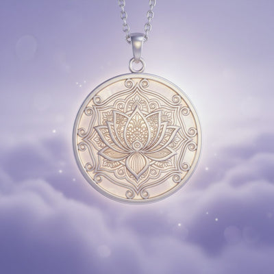 Meditation Pendant collection banner featuring handcrafted jewelry pieces with natural stones and metals, for everyday wear and spiritual adornment.