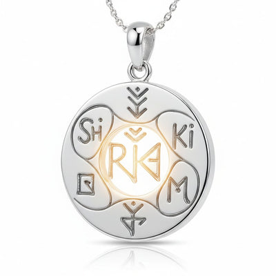 Reiki Symbol Pendant collection banner featuring handcrafted jewelry pieces with natural stones and metals, for everyday wear and spiritual adornment.