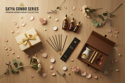 Satya Combo Series collection banner for Modern Aromatherapy's satya combo series product range.