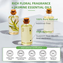 HIQILI Jasmine Ylang Ylang Orange essential oil 100ml bottle for long-lasting aromatherapy, diffuser sessions, and fragrance blending.