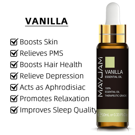 10ml fragrance essential oil bottle for diffusers, handmade products, and custom scent applications.