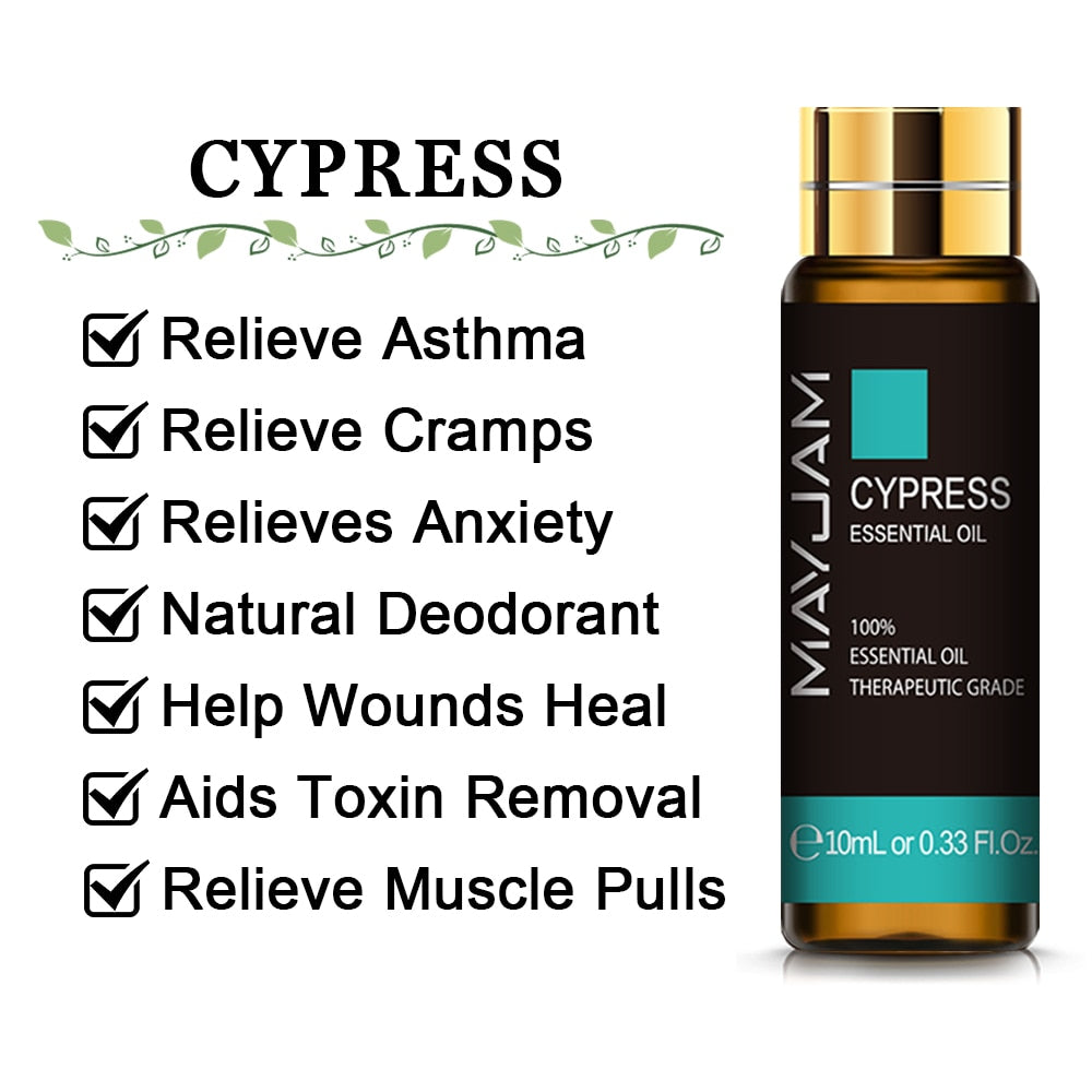 10ML Pure Essential Oil bottle for spa-style aromatherapy, massage preparation, and relaxing diffuser use.