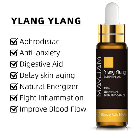 10ml pure essential oil bottle for soap making, candle crafting, and diffuser DIY use.